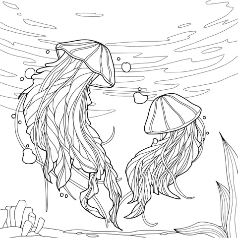 Dreamy Jellyfish in the Water