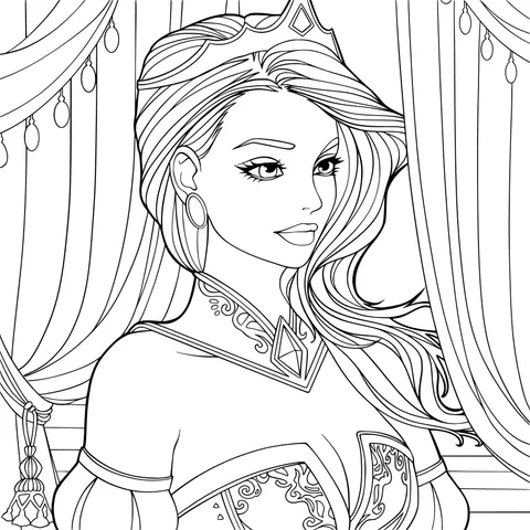 A Princess in Gorgeous Attire