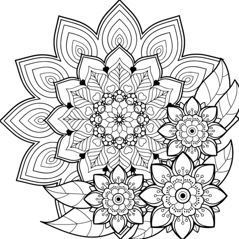 Colorful Floral Mandala Pattern