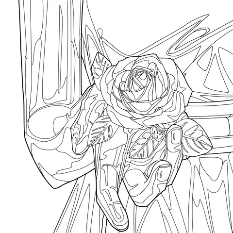 Holding a Rose