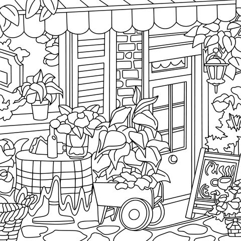 居心地の良い路地の花屋