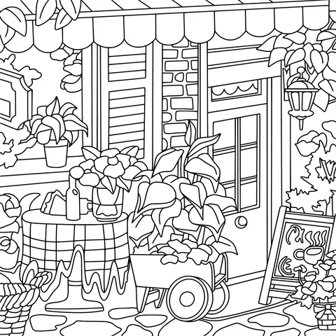 Cozy Street - side Flower Shop