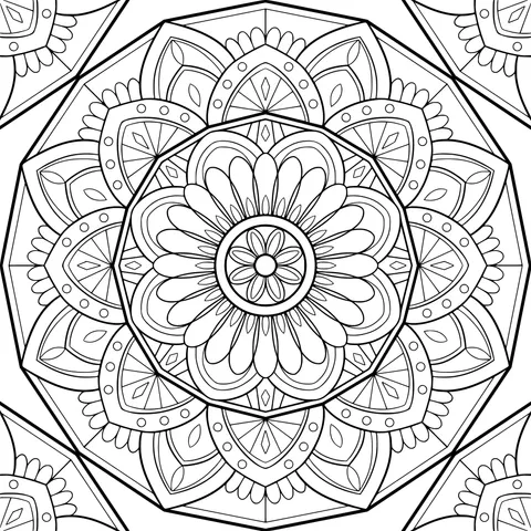 Green mandala - patterned design