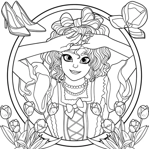 An Elegantly - Dressed Girl