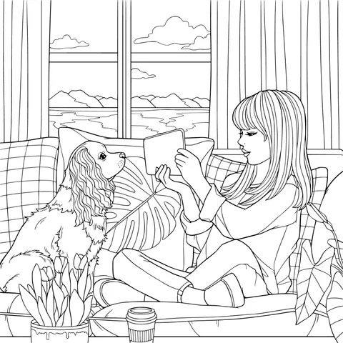 A Cozy Time Spent with the Pet