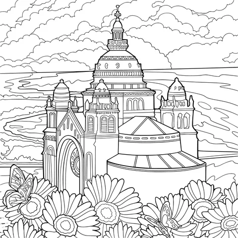 Church in the Sea of Flowers