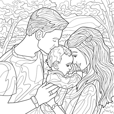 A Warm Family Moment in the Park