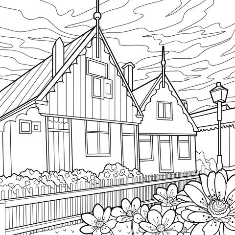 Casas Coloridas e Lirios Gorgiosos