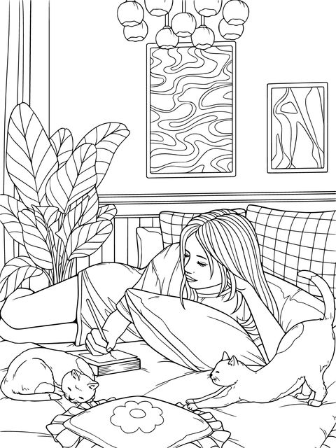 A Cozy Indoor Relaxing Time