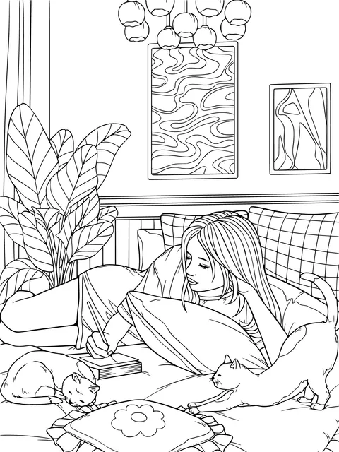 A Cozy Indoor Relaxing Time