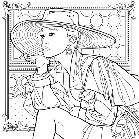 A Fashion - dressed Woman