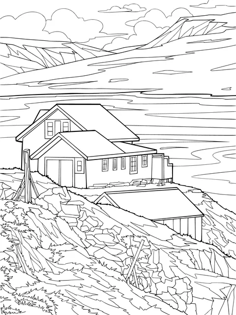Mountain House by the Lake