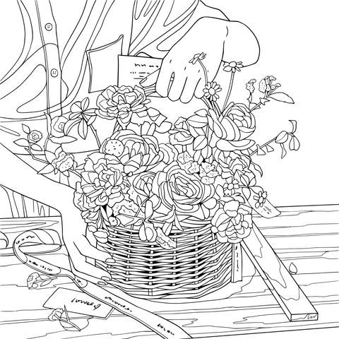 Making a Flower Basket