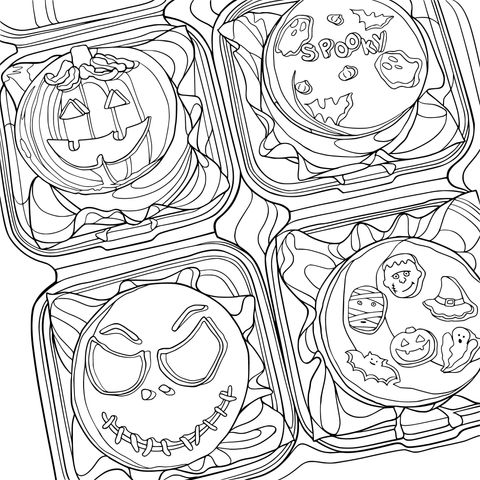 ハロウィン テーマのデザート