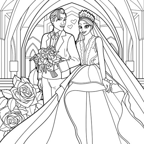 Newly - weds at the wedding