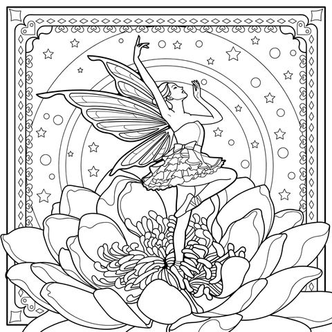 Hada sobre la Flor