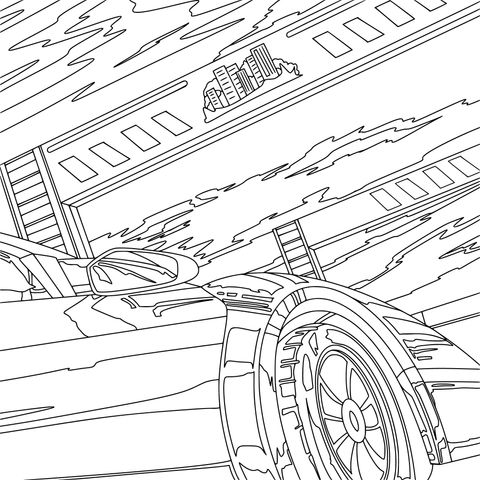 サイバースタイルのピンクの車