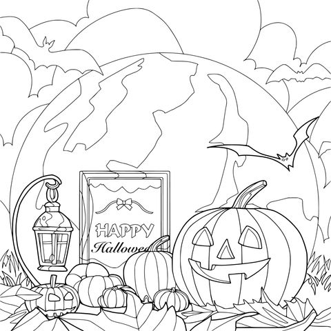 Happy Halloween Scene