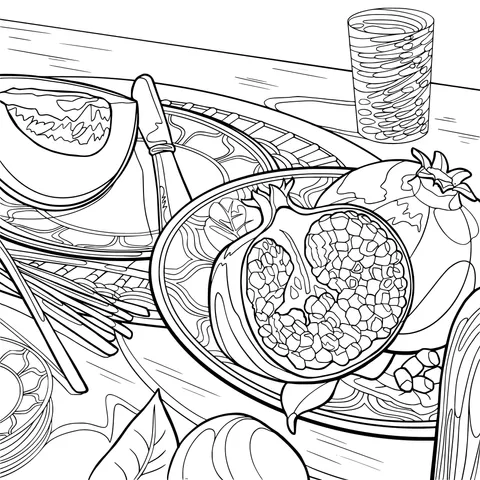 Fruits on the Dining Table
