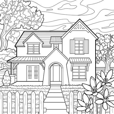 Cozy House in Autumn