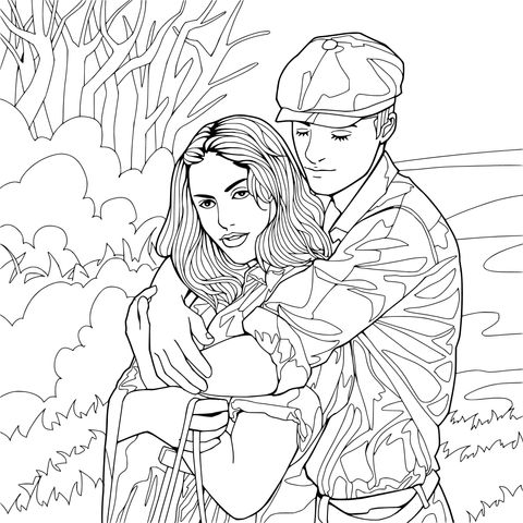Embrace in the Countryside