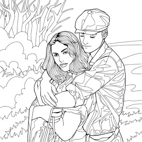 Embrace in the Countryside