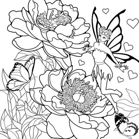 Flowers and Fairy