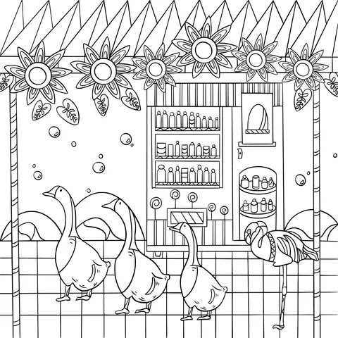 Ducks and Flamingo's Shop Adventure