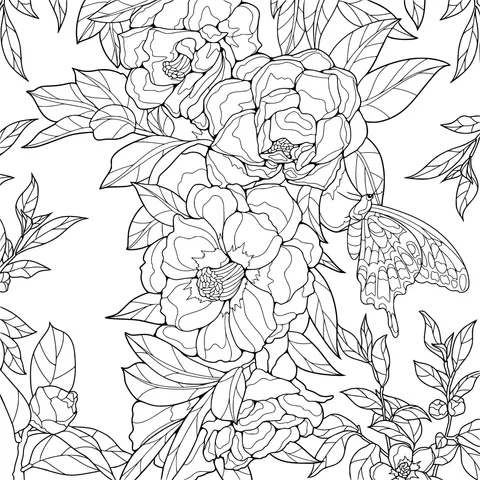 Flower and Butterfly Pattern