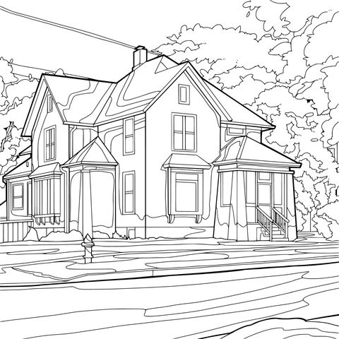 House Surrounded by Green Trees