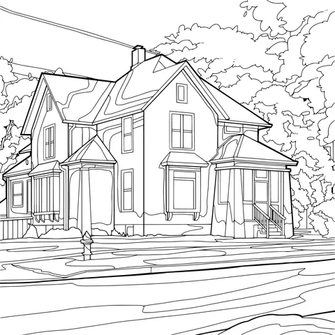 House Surrounded by Green Trees