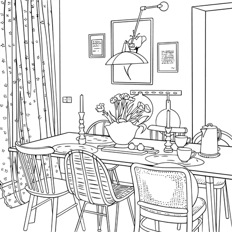 A Cozy Corner of the Dining Room