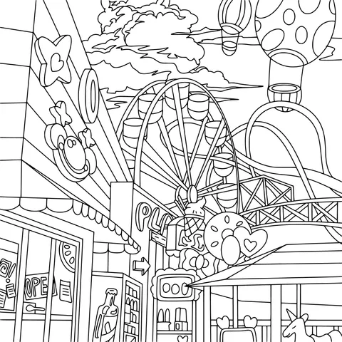 Joyful Amusement Park Street View