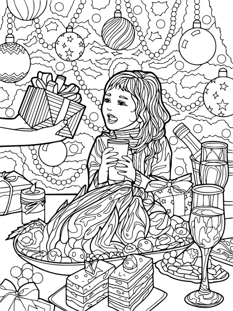Joyful Christmas Dinner