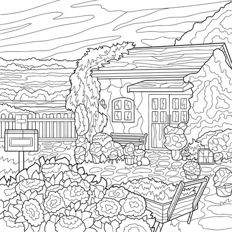 A Cozy Cottage in the Countryside