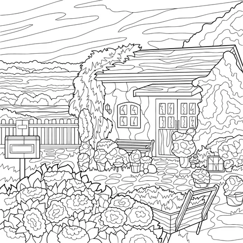 A Cozy Cottage in the Countryside