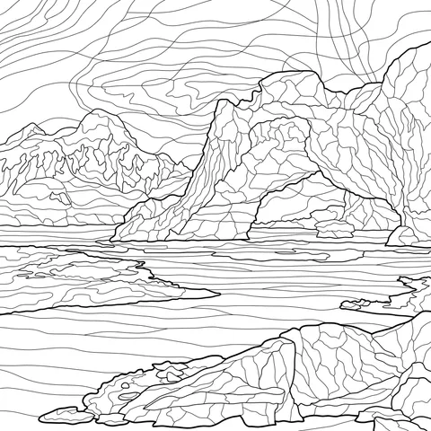 Polar Glacier Landscape