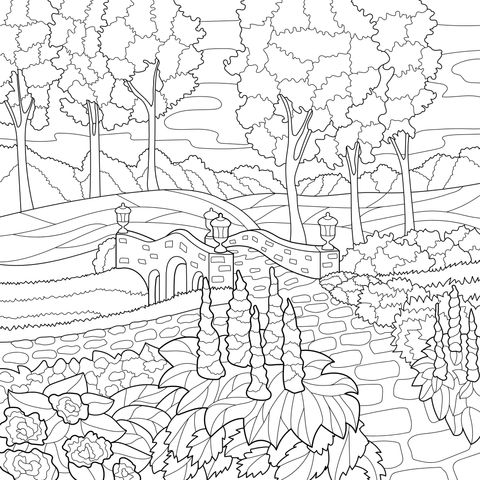 Stone - bridge Scenery in the Countryside