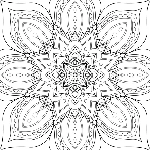 Green Mandala Pattern Ornament
