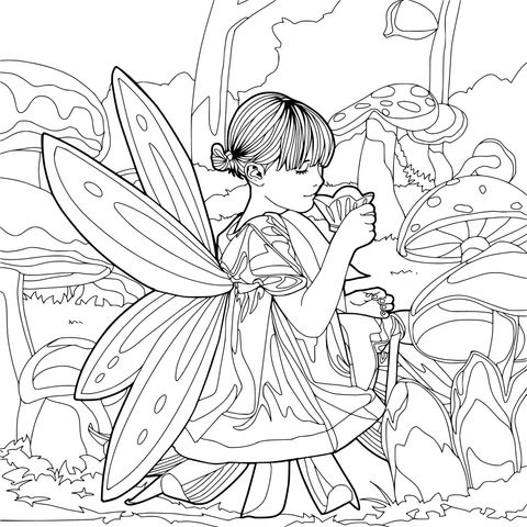 森の花の妖精