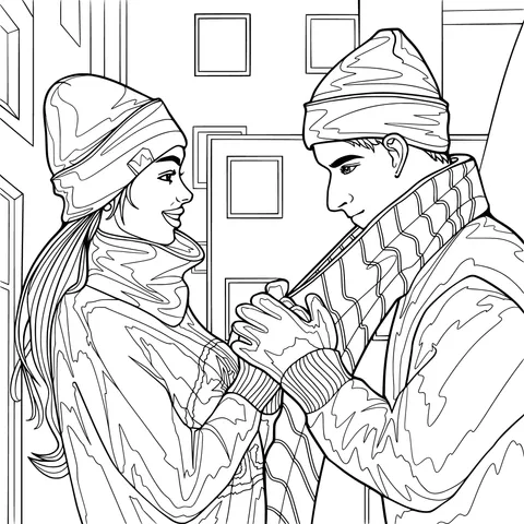 Warm Interaction between Lovers in Winter