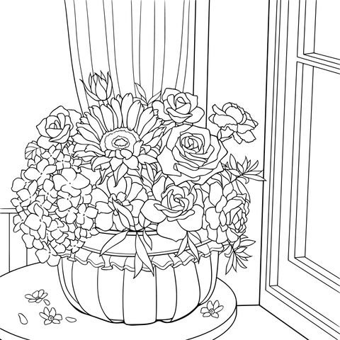 Bouquet Colorido Pelo Lado da Janela