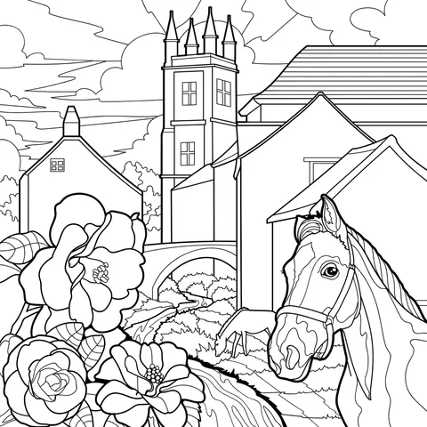 Rural Scenery and a Steed