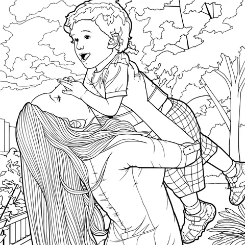Happy time between mother and child