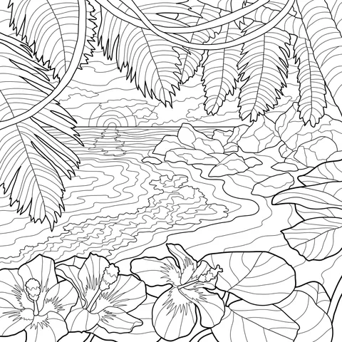 Tropical Seaside Scenery