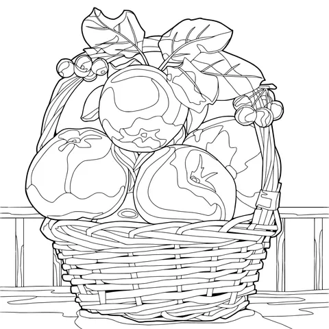 Basket full of fruits
