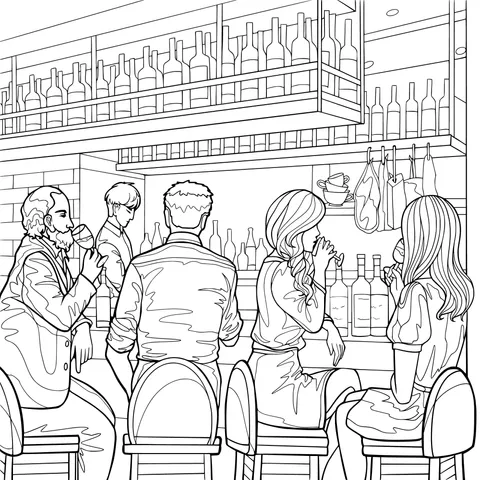 Customers in the Bar