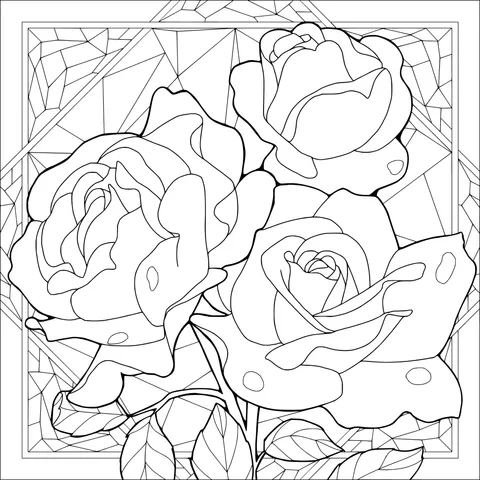 Painted Roses