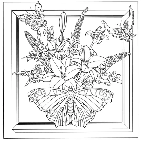 Butterflies and Moths among Flowers