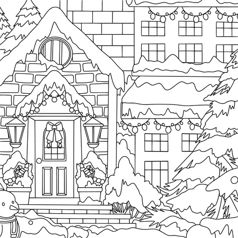 A Cozy Cottage Decorated for Winter